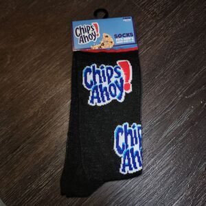 Chips Ahoy‎ Novelty Crew Socks Mens Size 6-12 Odd Sox Food Gift One-Pair